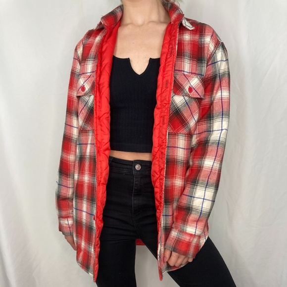Vintage Tops - Vintage Outreach Plaid Quilt lined flannel
